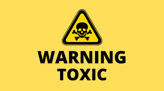 Toxic Warning Sticker | Warning Toxic Stickers | ikartzshop